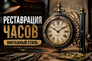 Реставрация часов в винтажном стиле Victoria Station