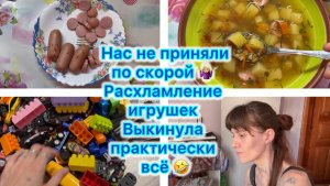 Нас не приняли по скорой 🤷🏼♀️ Расхламление игрушек . Выкинула практически всё 🤣