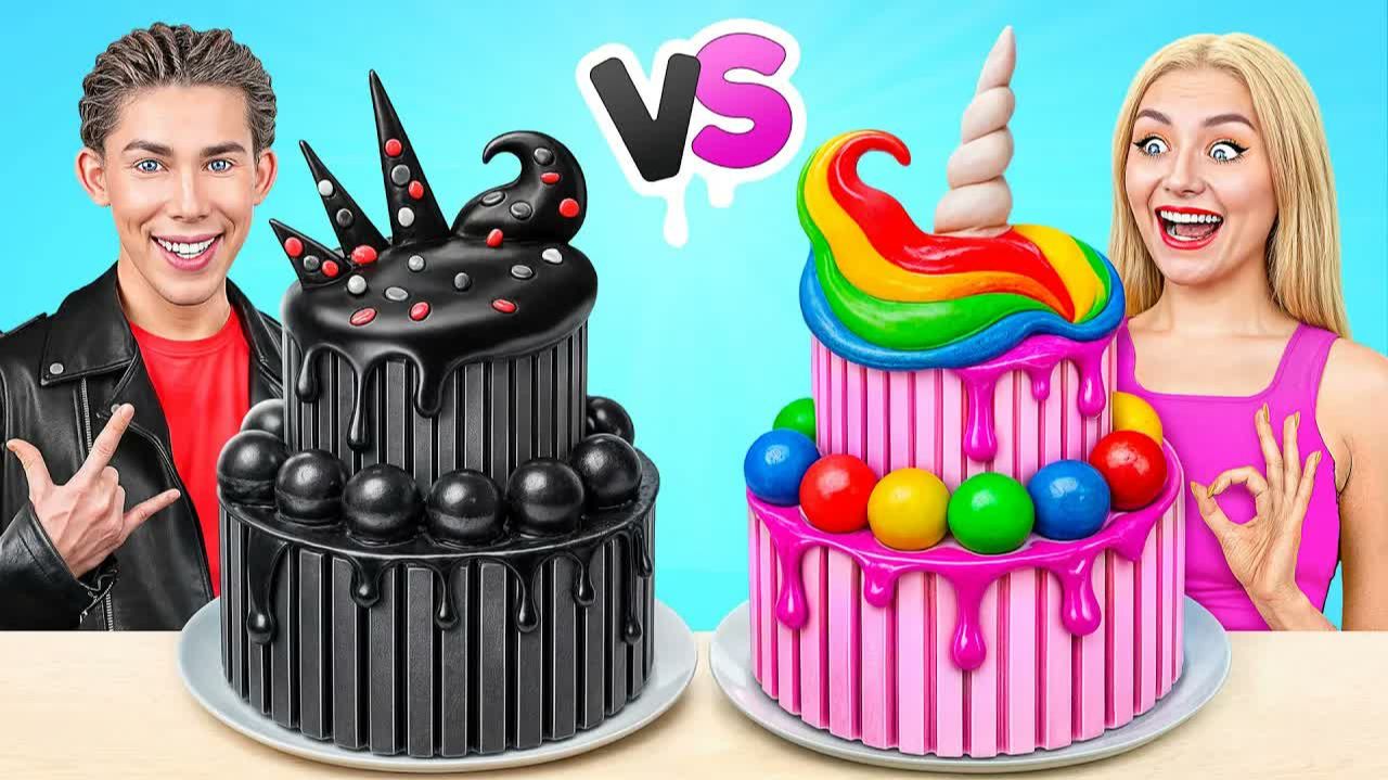 Мальчики VS Девочки Украшение Торта Челлендж с Multi DO Smile