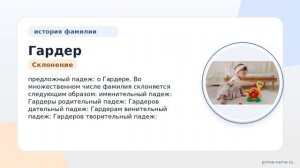 Познакомьтесь с историей и происхождением фамилии Гардер: значение и правильное склонение