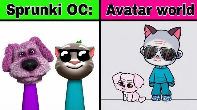 🎤🐱 Мой СПРУНКИ OC: ВОКОДЕР ГОВОРЯЩИЙ ТОМ ПРОТИВ ФИОЛЕТОВОГО ГОВОРЯЩЕГО БЕНА | АВАТАР ВОРЛД! 💜😱