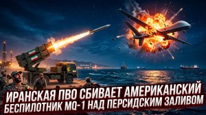 ⚡️ Иранская ПВО сбивает американский беспилотник MQ-1 над Персидским заливом