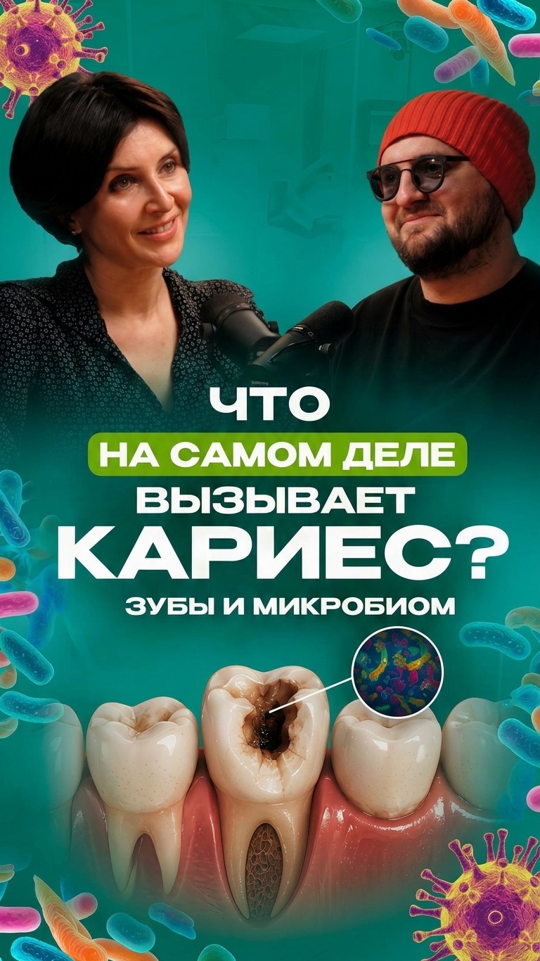 Что на самом деле вызывает кариес? Продолжаем серию наших видео про микробиом и зубы🦷