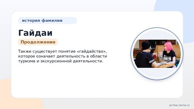 Фамилия Гайдаи: происхождение, значение и склонение