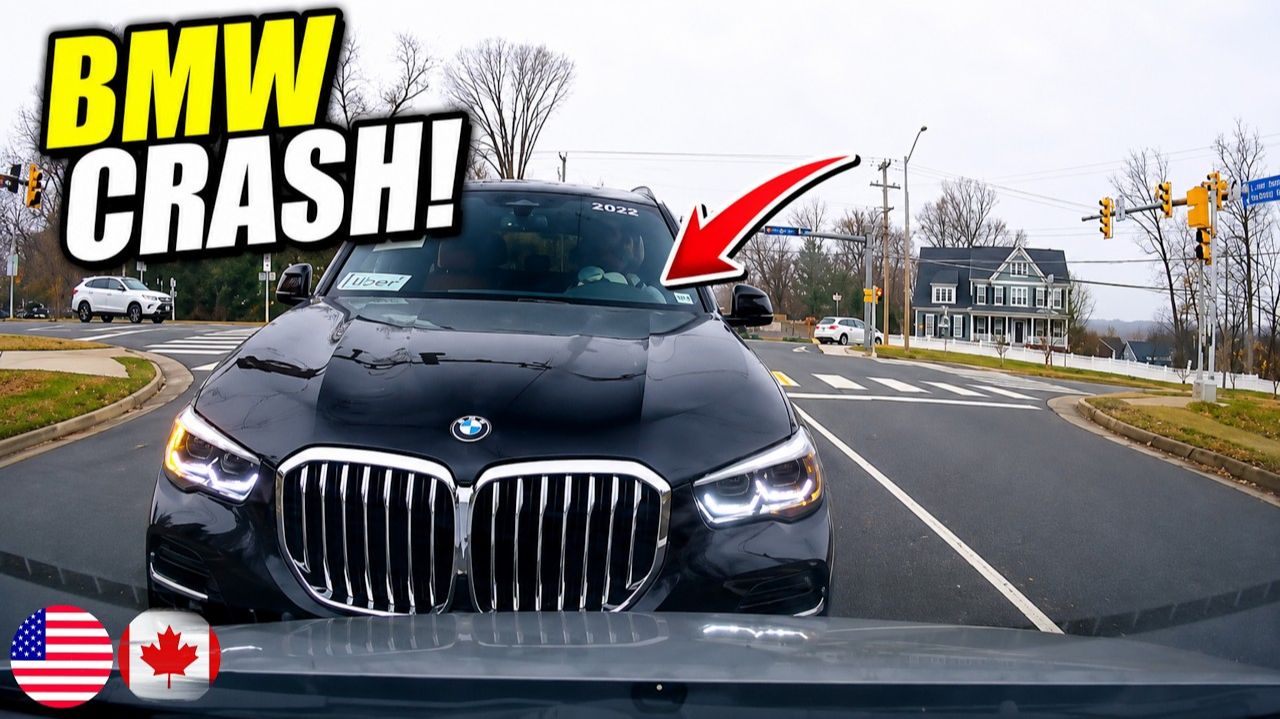 ✅ 🚗 БМВ на скорости устроила лобовое ДТП! Аварии | Driving Fails #1025