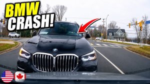 ✅ 🚗 БМВ на скорости устроила лобовое ДТП! Аварии | Driving Fails #1025