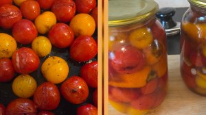 Жареные маринованные помидоры и перцы