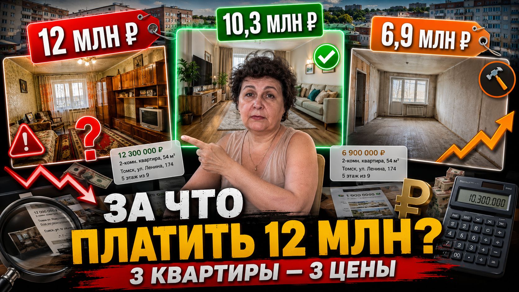 5 млн разницы за квартиры в одном районе 😮 ГДЕ ВАС ЗАСТАВЛЯЮТ ПЕРЕПЛАЧИВАТЬ?