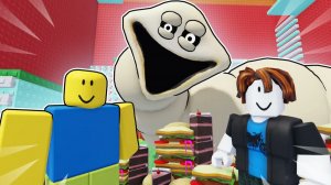 МОЖНО НАКОРМИТЬ ГОЛОДНЫХ ЧЕРВЕЙ!? СТРАШНЫЙ ТРОЛЛЬ SLAP TOWER Roblox Анимация