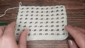 Лёгкий летний узор сетка крючком
