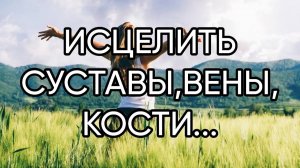 ИСЦЕЛИТЬ СУСТАВЫ,ВЕНЫ,КОСТИ... ДЛЯ ВСЕХ...