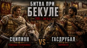 Битва при Бекуле (208 г. до н.э.) — Сципион против брата Ганнибала, Гасдрубала