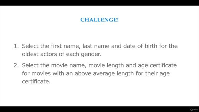 09 8. Challenge 2 Subqueries