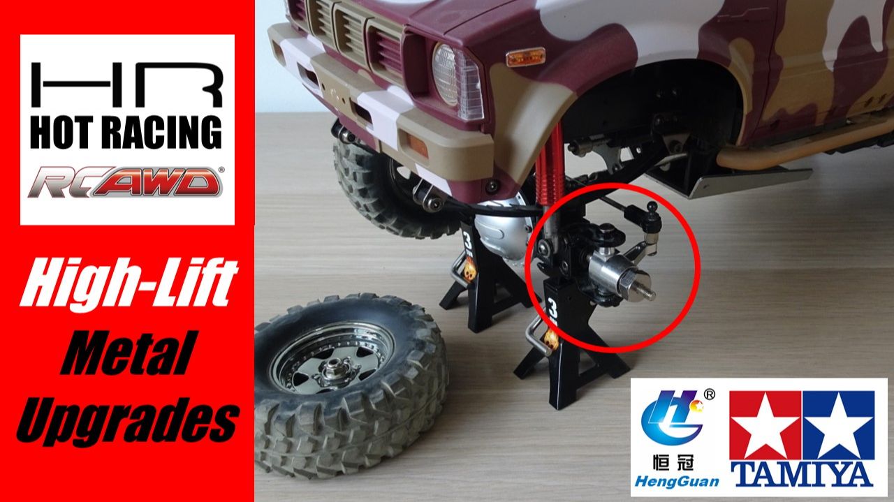 Hot Racing & RCAWD Metal Upgrades For Tamiya High-Lift & HengGuan HG P-Series Clones