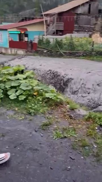 Селевой поток в селе Шаитли