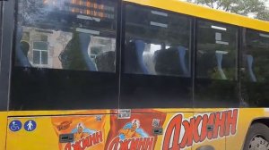 «Редкий маршрут!» Автобус Голаз-622810-10 следует по маршруту 21 «Барановское-Левычино»