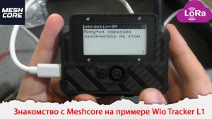 Знакомство с Meshcore на примере Wio Tracker L1