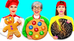 Я против Бабушки Кулинарный Челлендж Укрась Торт # Смешные Моменты от Fun Challenge