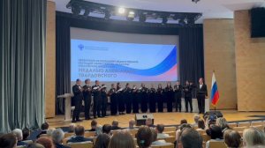Выступление хора на вручении медалей имени Твардовского деятелям искусства