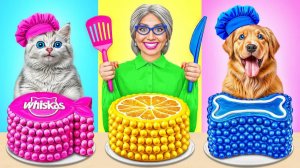 Кулинарный Челлендж_ Я против Бабушки с Котиком и Собакой _ Кухонные Войны от Multi