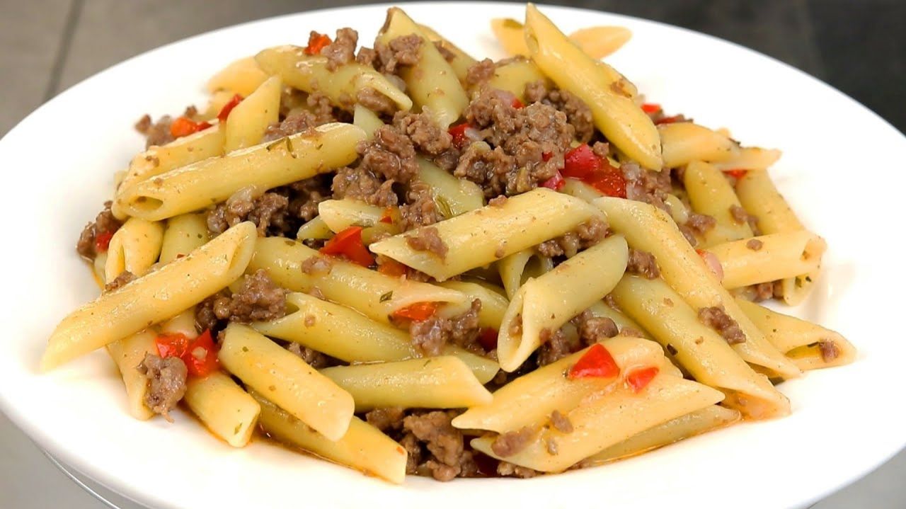 Самое Популярное Блюдо из Фарша! Макароны с Мясной Подливой, которые Любят Все!