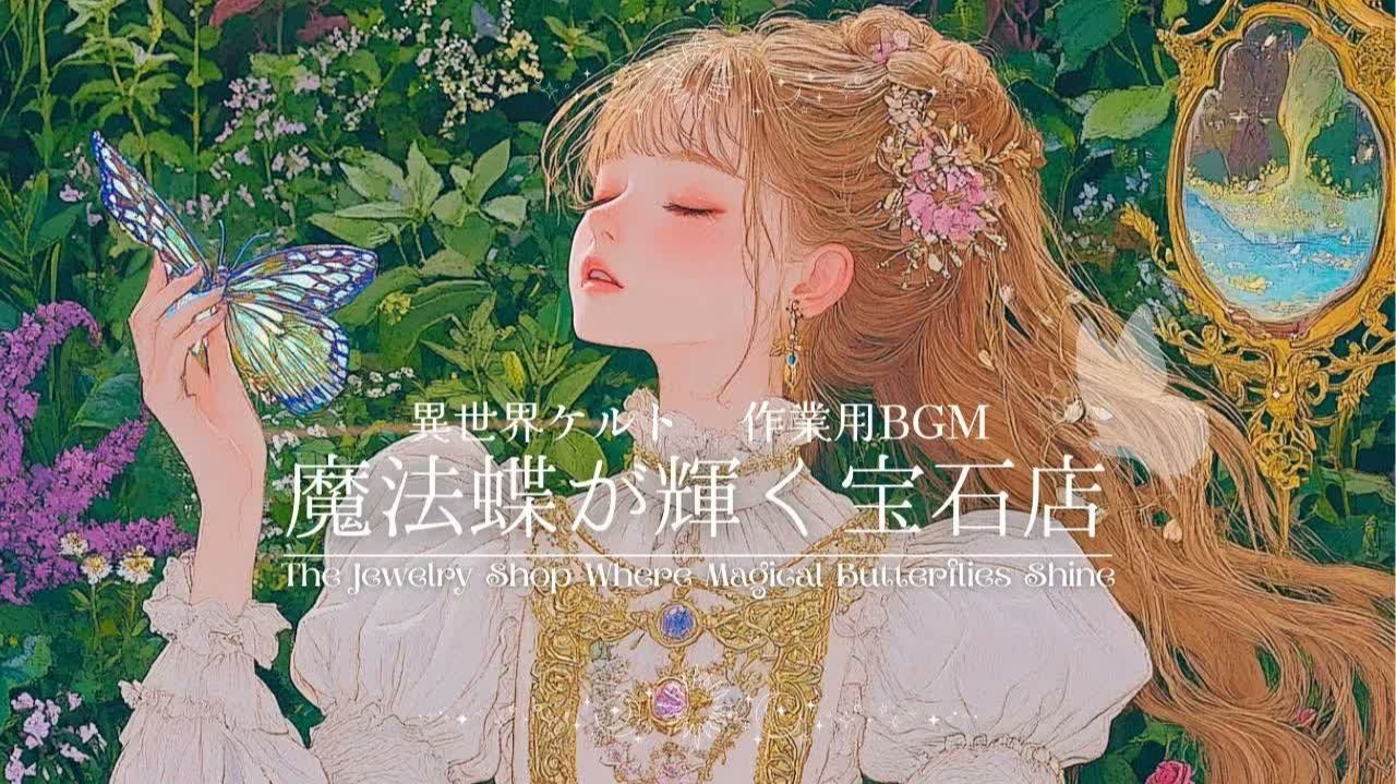 −The Jewelry Shop Where Magical Butterflies Shine− | Celtic Background Music