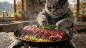 Кот Гардон готовит говядину по-Веллингтонски 🥩