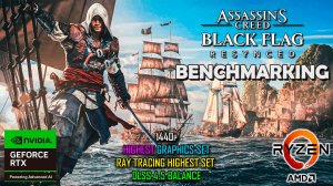 Assassins Creed Black Flag Resynced QHD RTX 3070 RAY TRACING HIGHEST SET DLSS 4.5 | Lenovo Legion 5