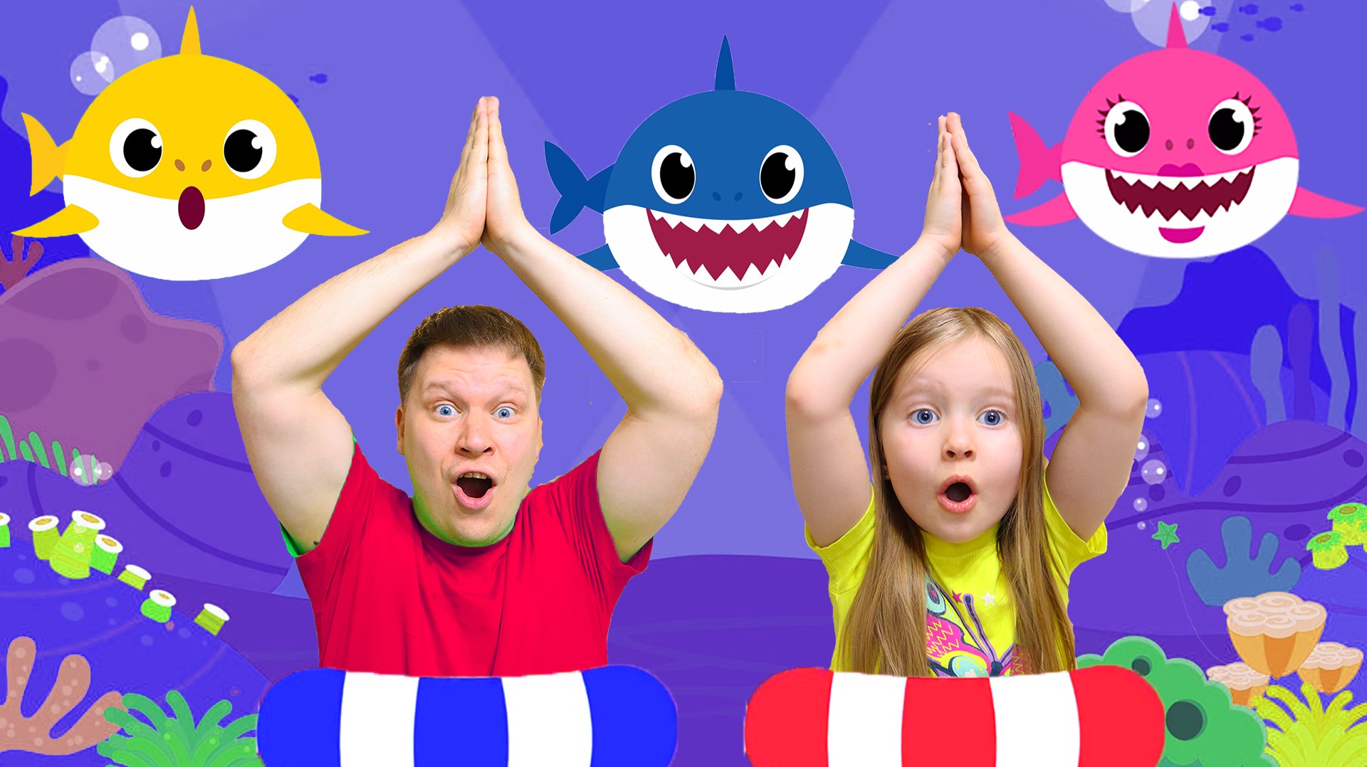 Акулёнок Ту Ру Ру и другие песенки для детей 🦈 Baby Shark 🦈
