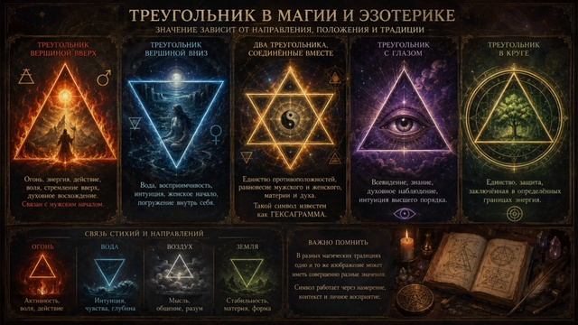 Что означает треугольник?