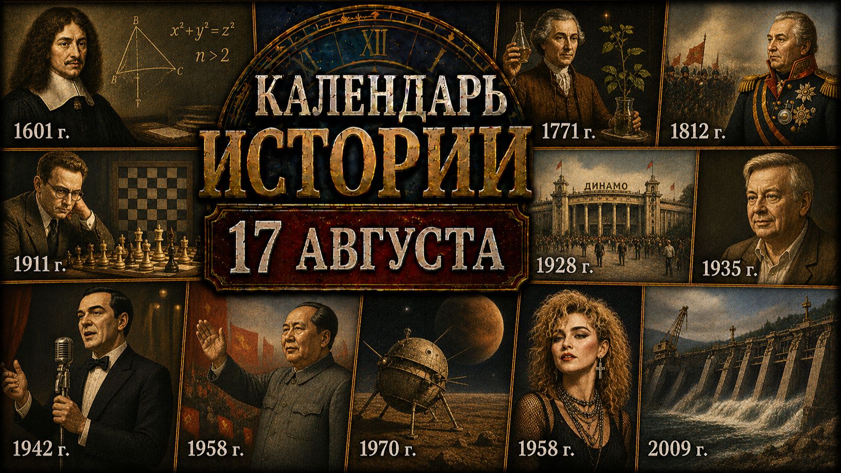 КАЛЕНДАРЬ ИСТОРИИ 17 АВГУСТА