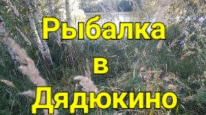Рыбалка в Дядюкино .