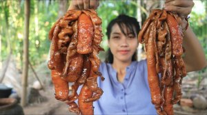 Рецепт вкусного приготовления тушеной свиной кишки - Кулинарное мастерство