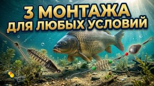 3 ИДЕАЛЬНЫХ МОНТАЖА ДЛЯ ЛЮБЫХ УСЛОВИЙ ЛОВЛИ!