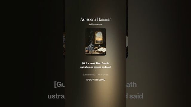 7. Ashes Or A Hammer [9]