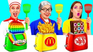 Кулинарный Челлендж# Я против Бабушки # Забавные Лайфхаки с Едой от Fun Challenge