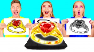 Кто Лучше Нарисует Предмет, Получит Его # Забавные Трюки для Рисования от Fun Challenge