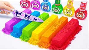 🌈 Волшебные KitKat из кинетического песка 😱 Идеальная нарезка!