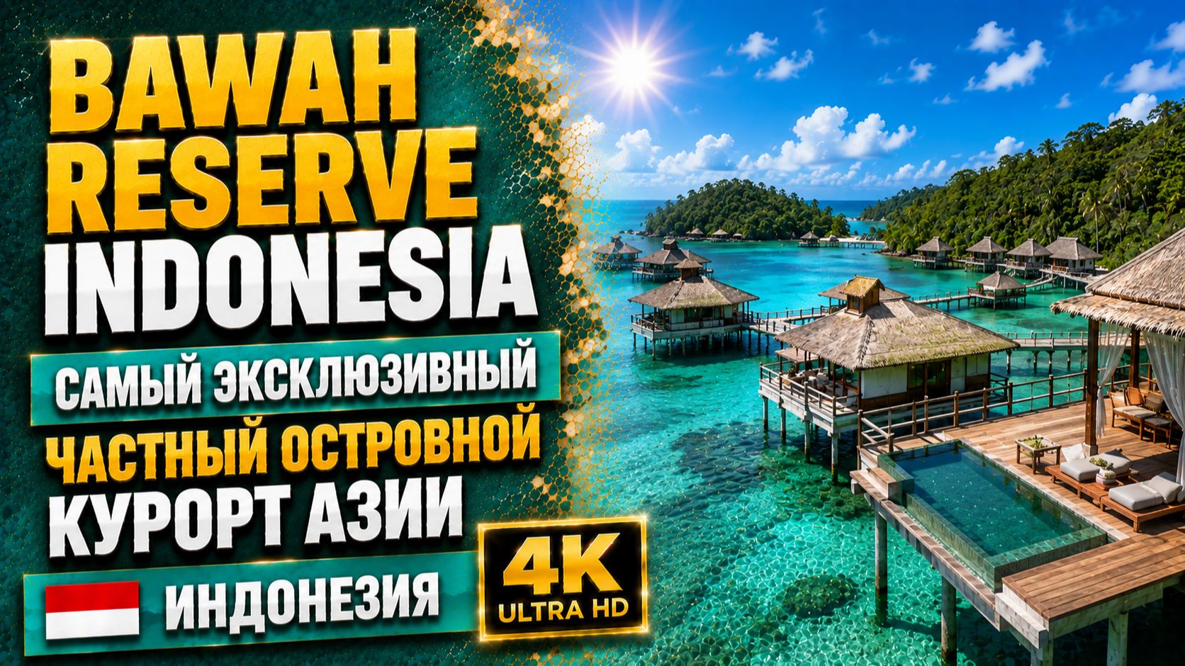 Bawah Reserve Indonesia | Самый эксклюзивный частный островной курорт Азии (тур в формате 4K)
