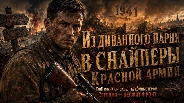 АУДИОКНИГА | Из диванного парня в снайперы Красной армии | ПОПАДАНЦЫ | Книга 1