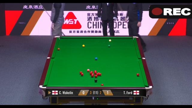 Снукер 5и6 фрейм. Крис Уэйклин - Том Форд. China Open. 1 раунд.  11.08.2026
