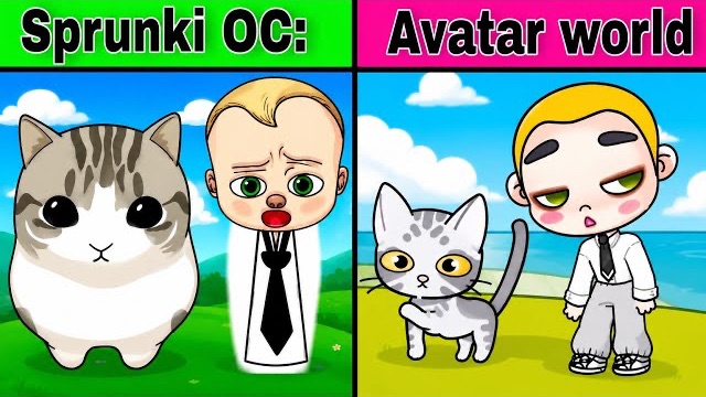 🐱👶 Мой СПРУНКИ OC: КОТ DAM DAM DIDI DIDI ПРОТИВ БОССА-МАЛЫША | АВАТАР ВОРЛД! 😱🔥