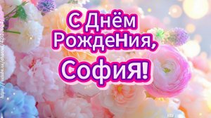 С Днём Рождения, София! ❤️ Красивая песня-поздравление для Софии