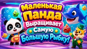 🐟🐼 Маленькая Панда Выращивает Самую Большую Рыбку! 🌊 Подводное Приключение Развивающий Мультфильм
