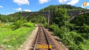 🚄 4К SmartTV ➤ 🌄 Огулин → Риека, железная дорога Загреб–Риека - M202, Хорватия, июль 2025 г.! 🌄