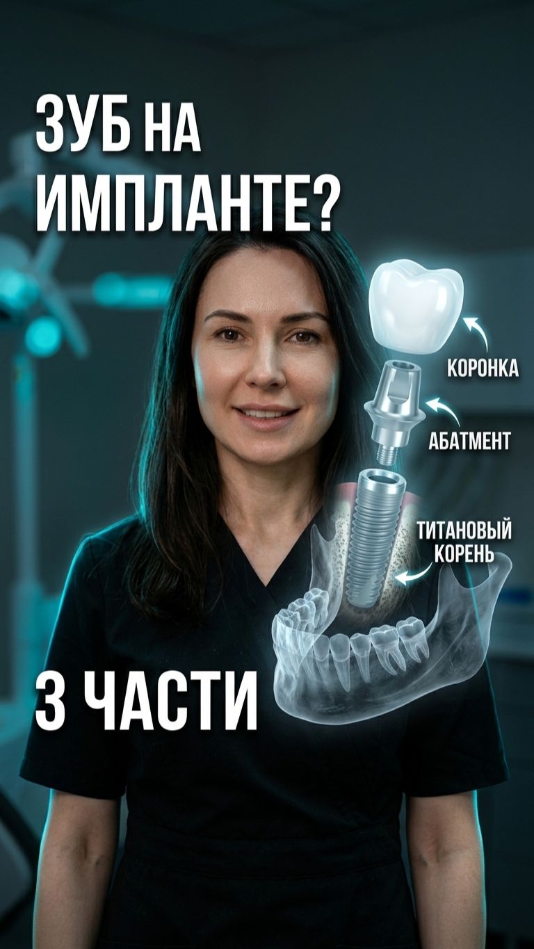 🦷 Коронка на имплант: металлокерамика, цирконий или E-max — что выбрать