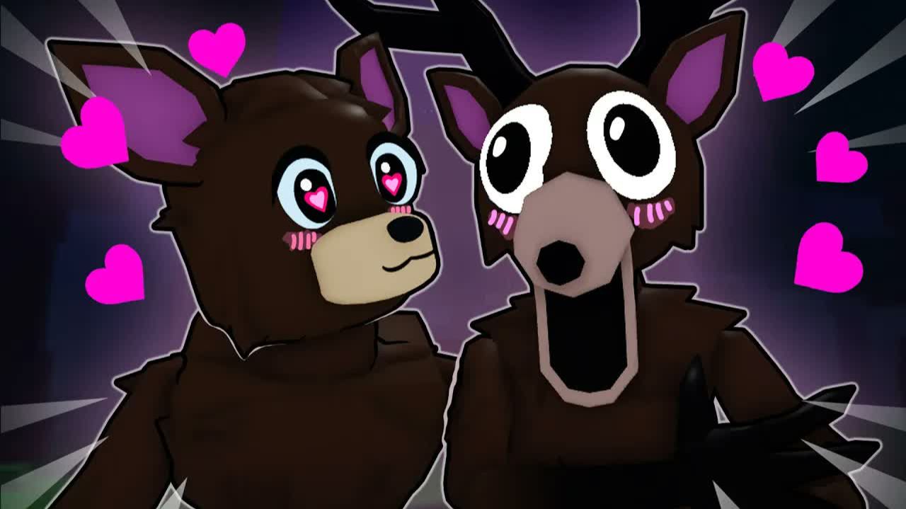 THE DEER GIRL IN 99 NIGHTS IN THE FOREST!? Roblox Animation