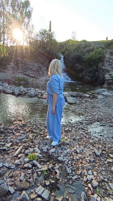 самый маленький Камышинский водопад недалеко от Кемерово