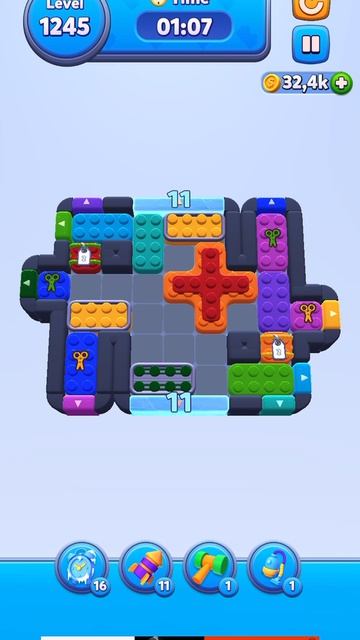 Color Block Jam 1245 уровень