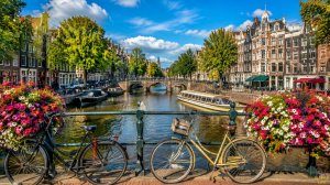 Амстердам, Нидерланды 🇳🇱 Прогулка по центру города, каналы, достопримечательности и улицы